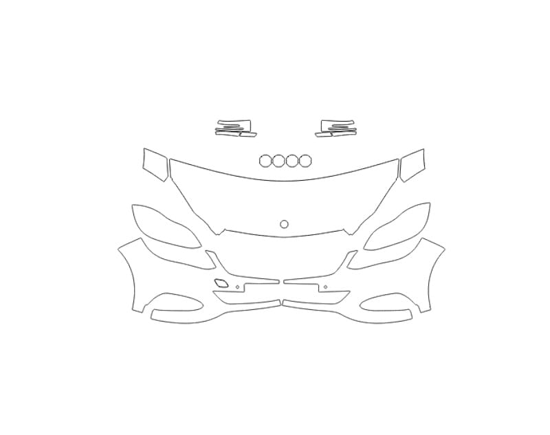Formatki PPF do karoserii Mercedes-Benz E-Class (2013) Base – zestaw