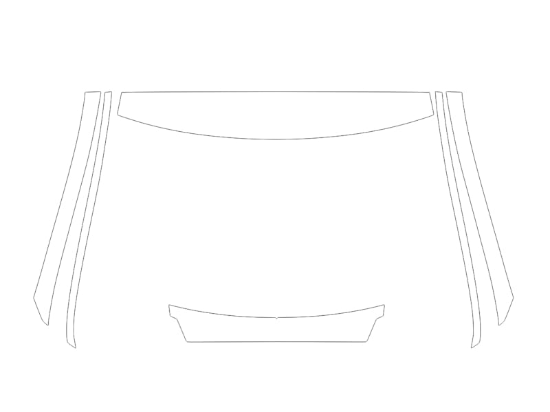 Formatki PPF do karoserii Mercedes-Benz S (2013) AMG – zestaw