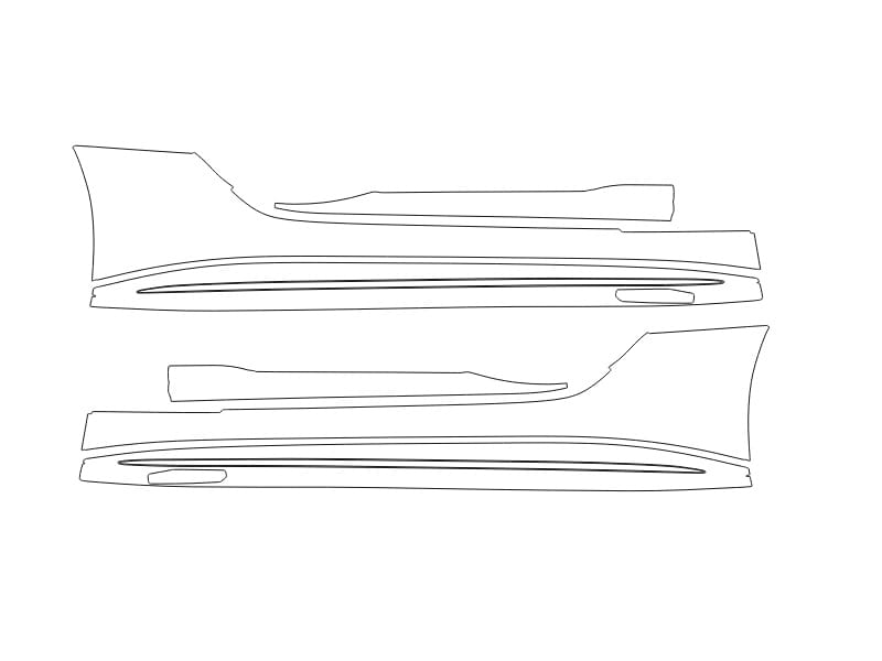 Formatki PPF do karoserii Mercedes-Benz SL 2022 AMG 55 Roadster – zestaw