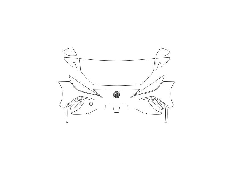 Formatki PPF do karoserii MG 4 (2023) EV – zestaw