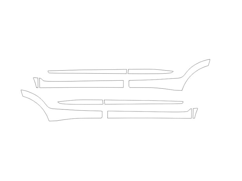 Formatki PPF do karoserii MG ZS (2022) – zestaw