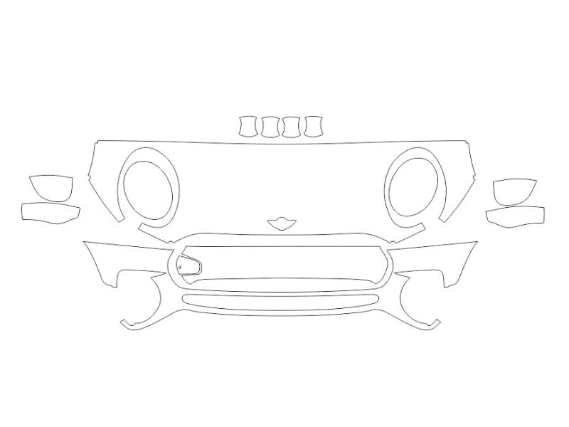 Formatki PPF do karoserii Mini Cooper Clubman (2019) – zestaw