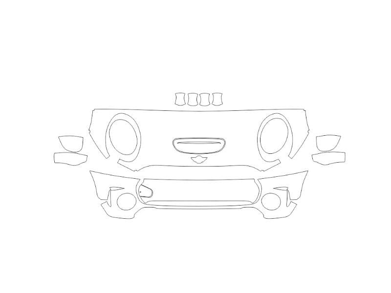 Formatki PPF do karoserii Mini Cooper Clubman S (2019) – zestaw