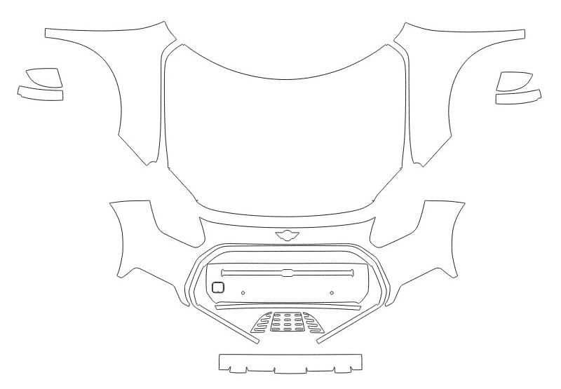 Formatki PPF do karoserii Mini Countryman (2024) C – zestaw