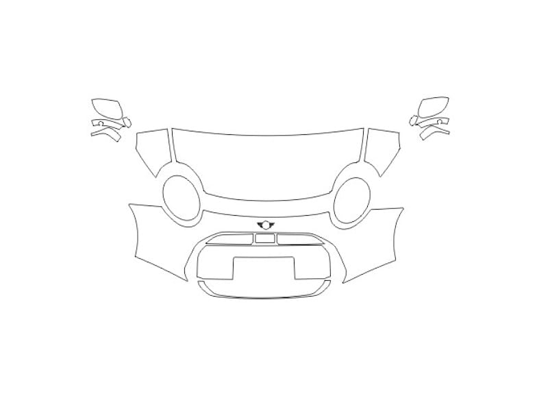 Formatki PPF do karoserii Mini Hatch (2024) Cooper E – zestaw