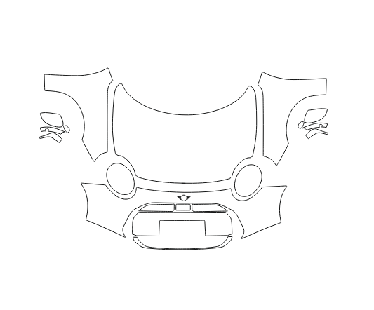 Formatki PPF do karoserii Mini Hatch (2024) Cooper E – zestaw