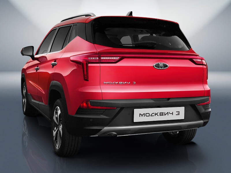 Formatki PPF do karoserii Moskvich 3 (2022) – zestaw