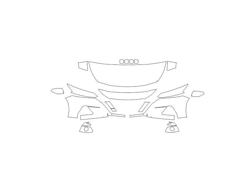 Formatki PPF do karoserii Nissan Altima (2019) – zestaw
