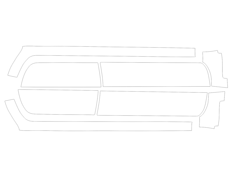 Formatki PPF do karoserii Nissan Frontier (2021) – zestaw