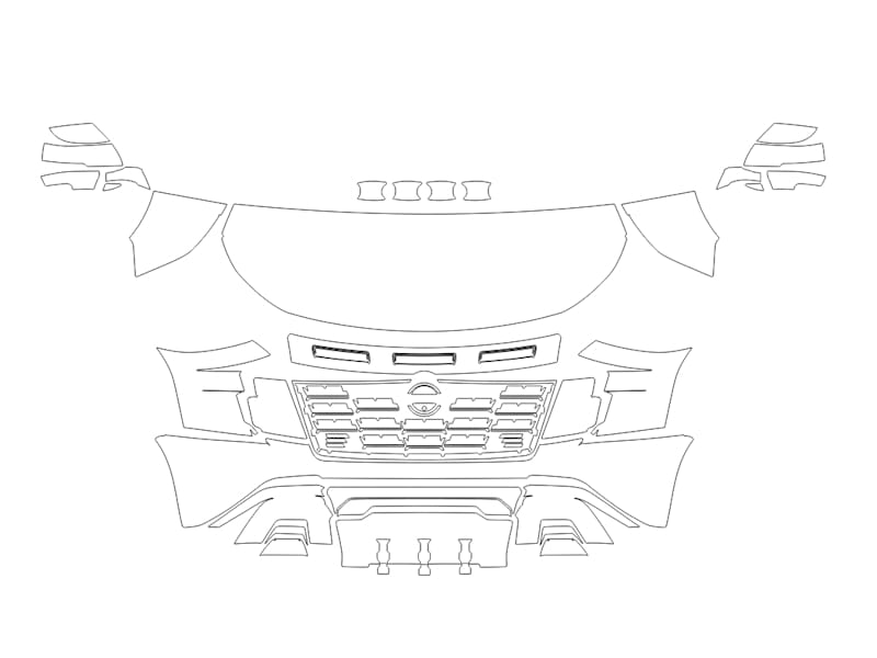 Formatki PPF do karoserii Nissan Armada (2025) PRO-4X – zestaw