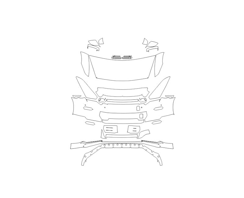 Formatki PPF do karoserii Nissan GT-R (2023) Premium Coupe – zestaw