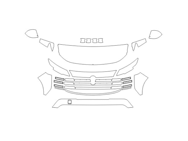 Formatki PPF do karoserii Nissan Kicks (2025) – zestaw
