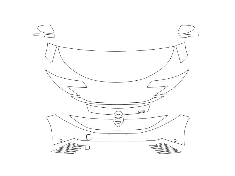 Formatki PPF do karoserii Nissan Leaf (2026) – zestaw