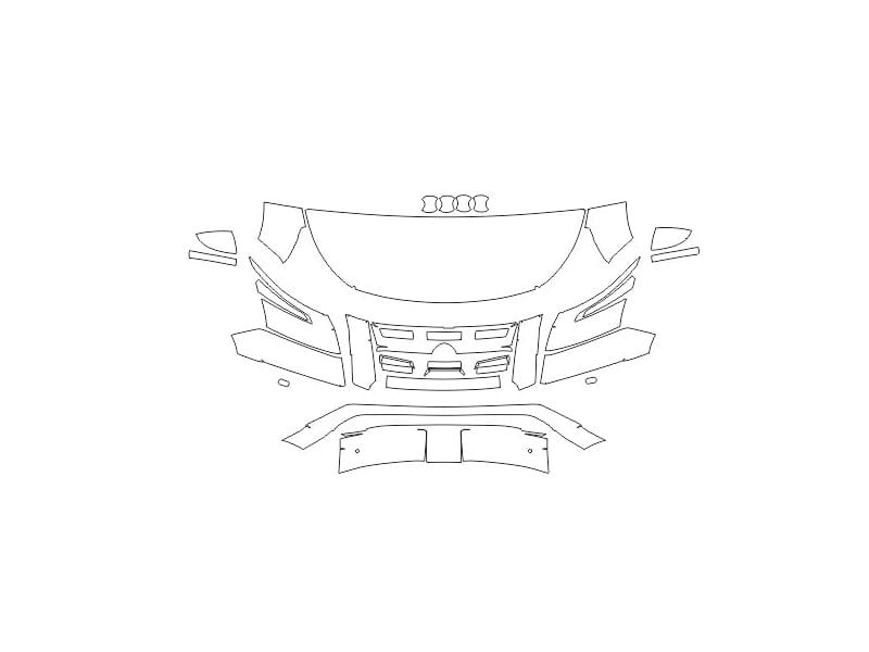 Formatki PPF do karoserii Nissan Pathfinder (2022) Rock Creek – zestaw