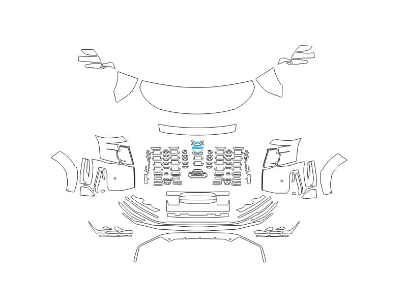 Formatki PPF do karoserii Nissan Patrol (2025) Nismo – zestaw