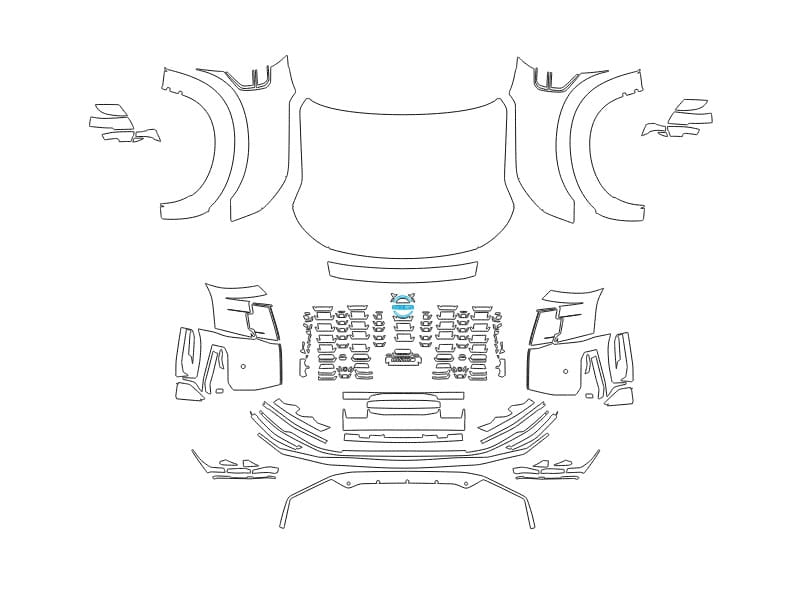 Formatki PPF do karoserii Nissan Patrol (2025) Nismo – zestaw