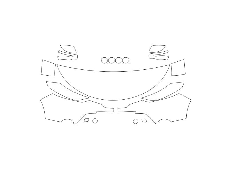 Formatki PPF do karoserii Nissan Qashqai (2014) – zestaw