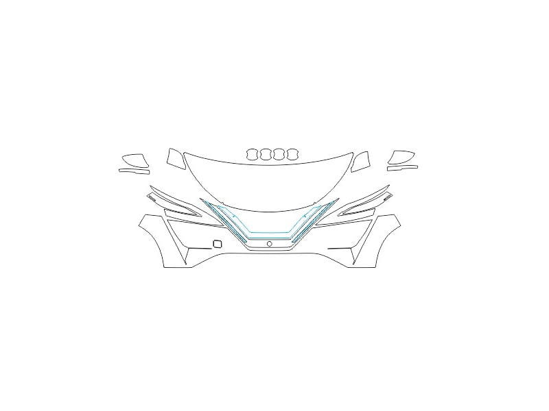Formatki PPF do karoserii Nissan Qashqai (2021) – zestaw