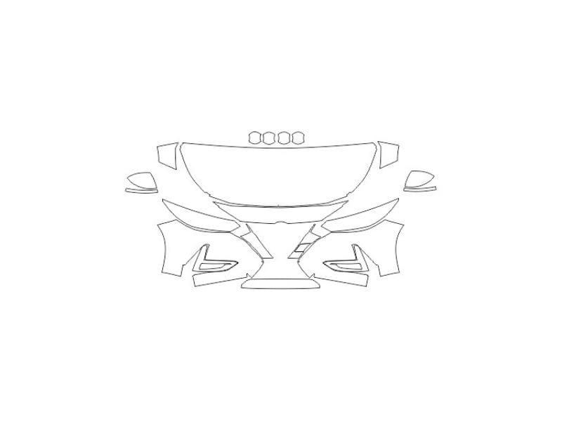 Formatki PPF do karoserii Nissan Sentra (2020) – zestaw