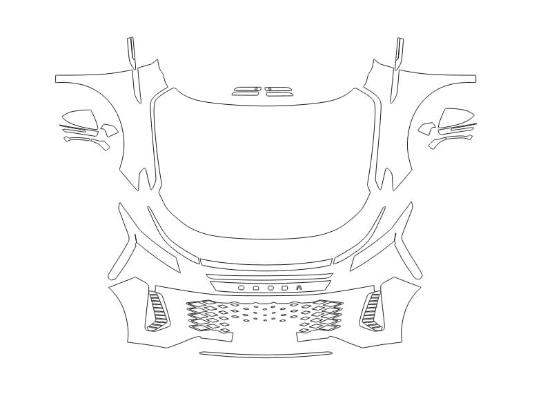 Formatki PPF do karoserii Omoda C9 (2023) – zestaw