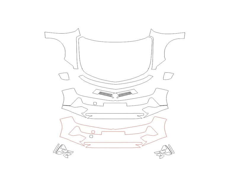 Formatki PPF do karoserii Opel Astra (2022) Sports Tourer Ultimate – zestaw