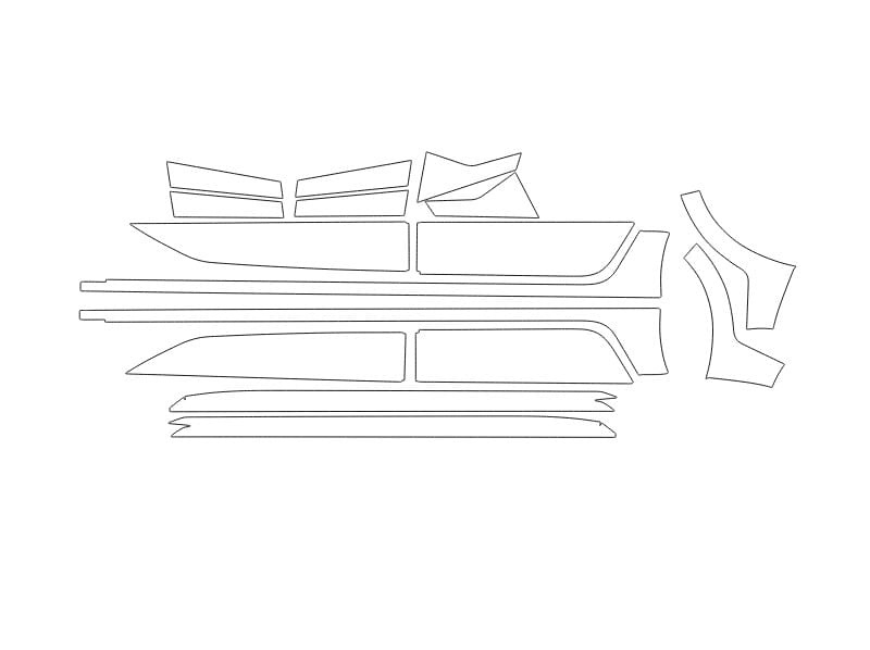 Formatki PPF do karoserii Peugeot 308 (2024) GT – zestaw