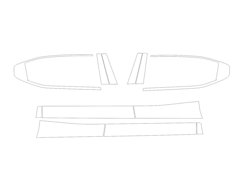 Formatki PPF do karoserii Polestar 2 (2021) – zestaw