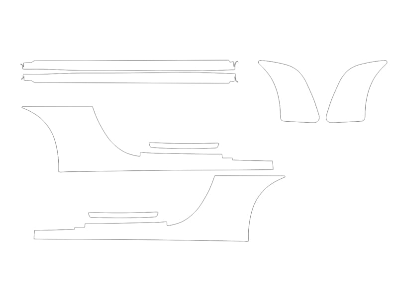 Formatki PPF do karoserii Porsche 911 (2021) GT3 Touring – zestaw