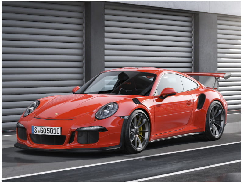 Formatki PPF do karoserii Porsche 911 Carrera (2016) GT3 RS – zestaw