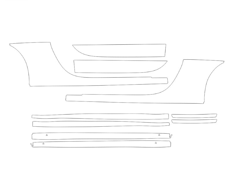 Formatki PPF do karoserii Porsche 911 Carrera (2024) Coupe – zestaw
