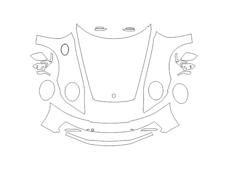 Formatki PPF do karoserii Porsche 911 Carrera 4S (2019) – zestaw