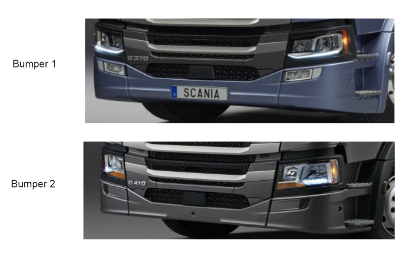 Folia ochronna PPF do wnętrza Scania P-series – formatki (zestaw)