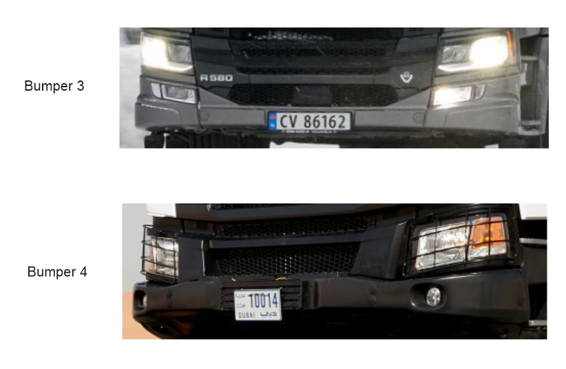 Folia ochronna PPF do wnętrza Scania P-series – formatki (zestaw)