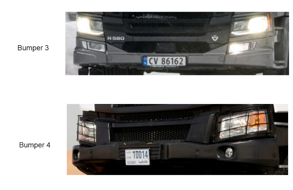 Folia ochronna PPF do wnętrza Scania R-series – formatki (zestaw)
