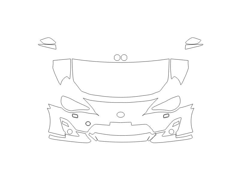 Formatki PPF do karoserii Toyota 86 (2012) GT – zestaw