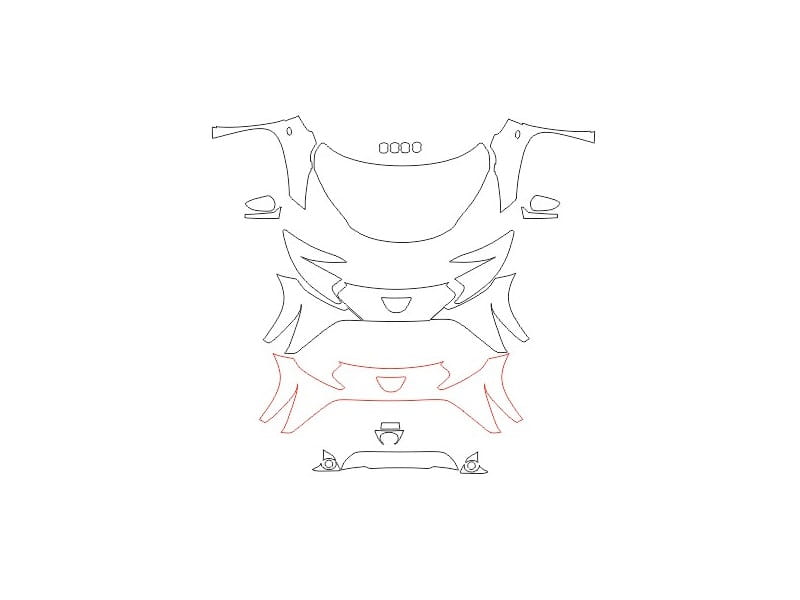Formatki PPF do karoserii Toyota Aygo (2022) – zestaw