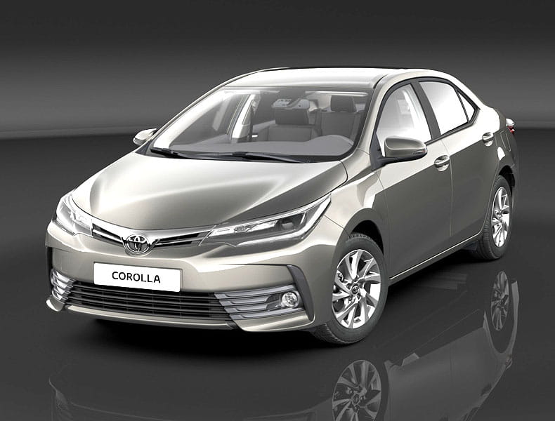 Formatki PPF do karoserii Toyota Corolla (2016) – zestaw