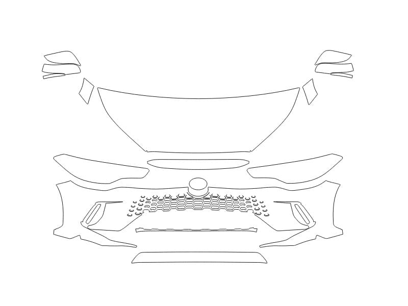Formatki PPF do karoserii Toyota Corolla Cross (2026) – zestaw