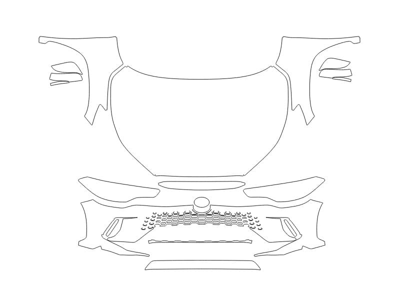 Formatki PPF do karoserii Toyota Corolla Cross (2026) – zestaw