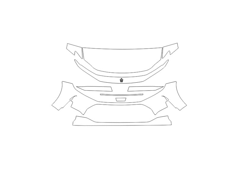 Formatki PPF do karoserii Toyota Crown (2024) china – zestaw