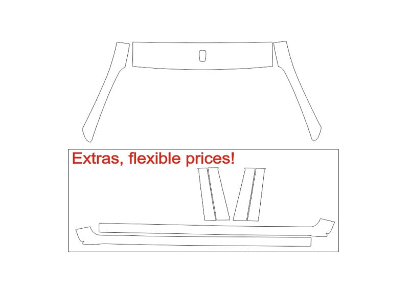 Formatki PPF do karoserii Toyota Hilux (2022) Revo GR Sport High Riding – zestaw