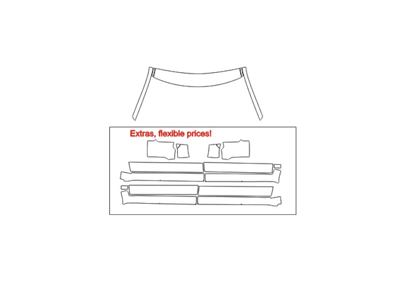Formatki PPF do karoserii Toyota Tundra (2022) Capstone – zestaw