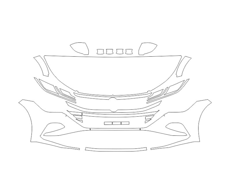 Formatki PPF do karoserii Volkswagen Arteon (2021) Elegance – zestaw