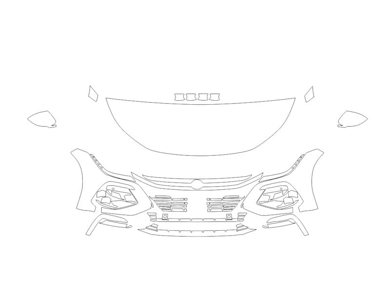 Formatki PPF do karoserii Volkswagen Arteon (2024) R – zestaw