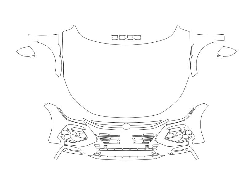 Formatki PPF do karoserii Volkswagen Arteon (2024) R – zestaw