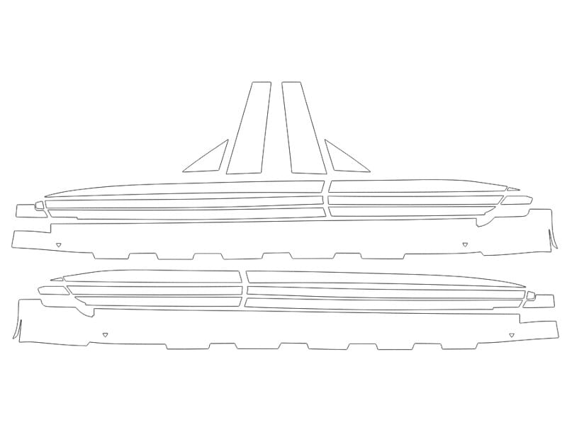Formatki PPF do karoserii Volkswagen Arteon (2024) R – zestaw