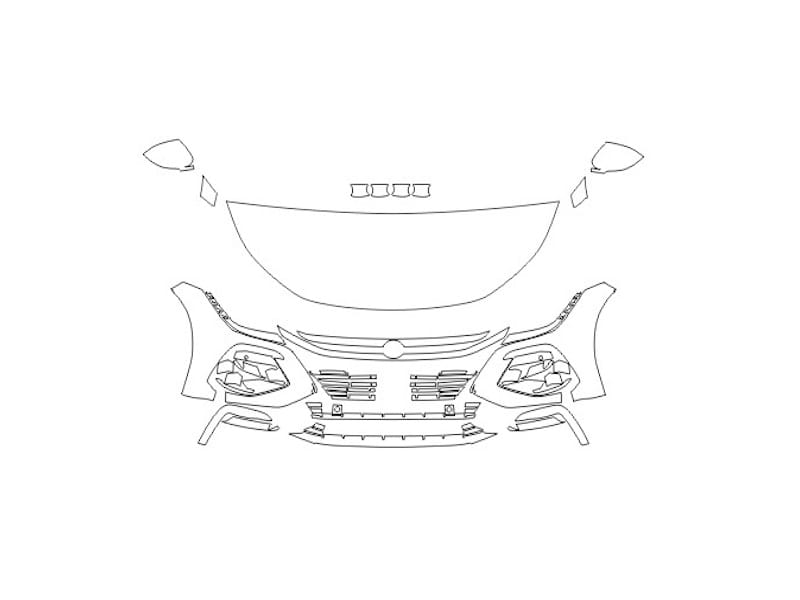 Formatki PPF do karoserii Volkswagen Arteon Shooting Brake (2020) R – zestaw