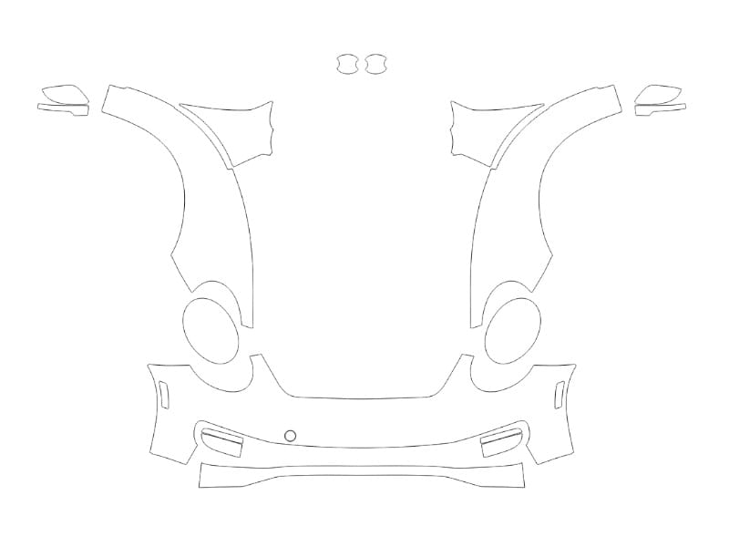 Formatki PPF do karoserii Volkswagen Beetle (2014) – zestaw