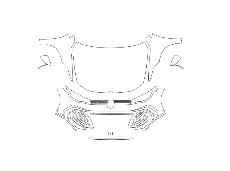 Formatki PPF do karoserii Volkswagen Golf (2024) R-Line Hatchback – zestaw