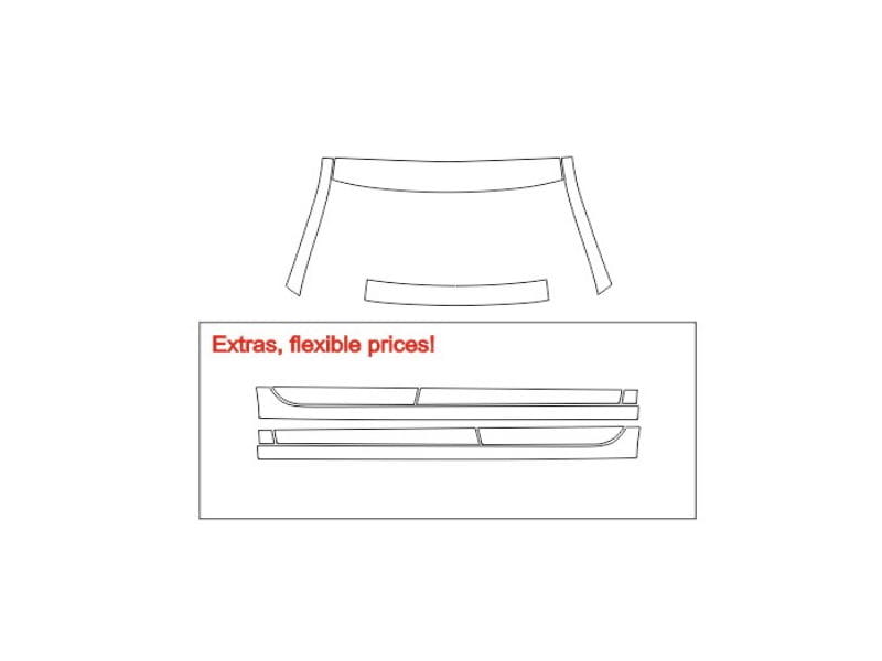 Formatki PPF do karoserii Volkswagen Passat (2020) R-Line Edition – zestaw